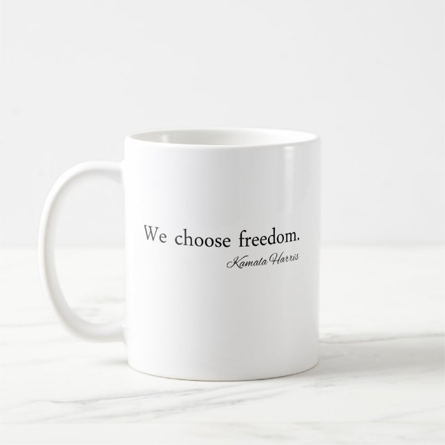 Caneca De Café Escolhemos Freedoom Kamala Harris (Esquerda)