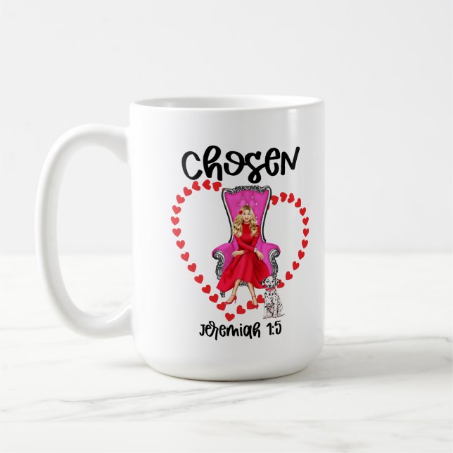 Caneca De Café Escolhido Jeremiah Galentines de Namorados 1:5 Dia (Esquerda)