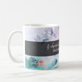 Caneca De Café Escolho Amor: Inspiração Floral