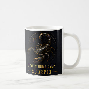 Caneca De Café Escorpião Signo do Zodíaco Celestial Horóscopo
