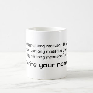 Caneca De Café Escreva sua mensagem