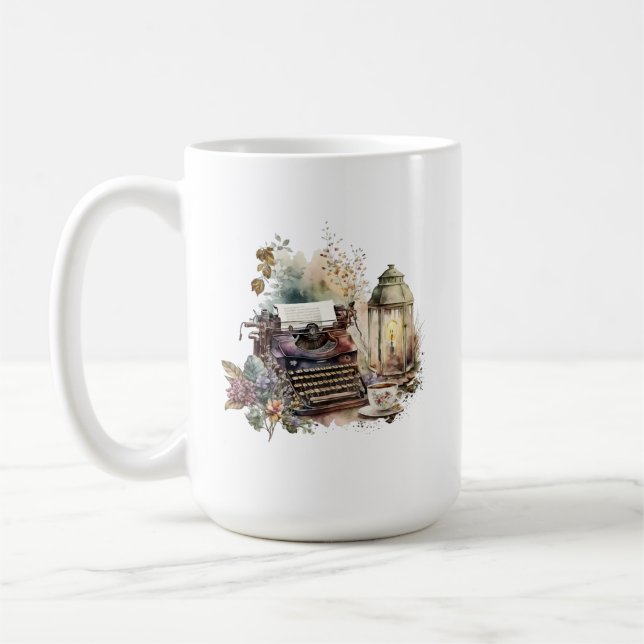 Caneca De Café Escrevendo Mug (Esquerda)
