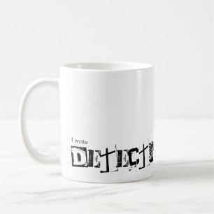 Caneca De Café Escrevo Detetive Fiction