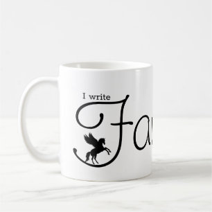 Caneca De Café Escrevo Fanstasy, Pegasus.