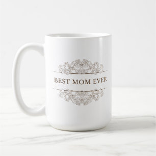 Caneca De Café Escrita elegante "Melhor Mãe de Todos"
