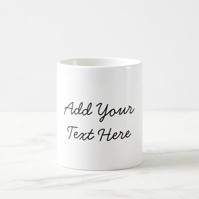 Caneca De Café Escrita manual profissional adicionar texto modern (Centro)