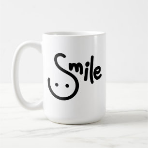 Caneca De Café Escrita sorridente