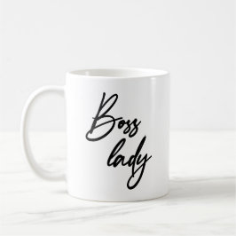 Caneca De Café Escrito de handlettering Lady Modern