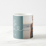 Caneca De Café Escrito simples de na moda elegante do 16.º aniver<br><div class="desc">Simples na moda de 16 anos de idade,  simples script elegante e convite de 16 anos geométrico. Padrão geométrico moderno do dorso. Parte de uma coleção. A cor pode ser alterada.</div>