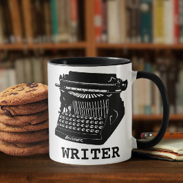 Caneca De Café Escritor de Máquina de Digitalização