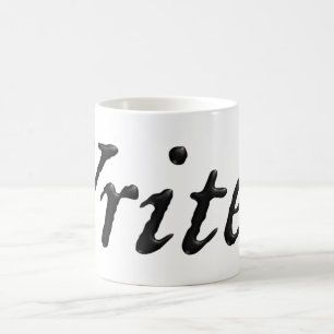Caneca De Café Escritor Ing preto