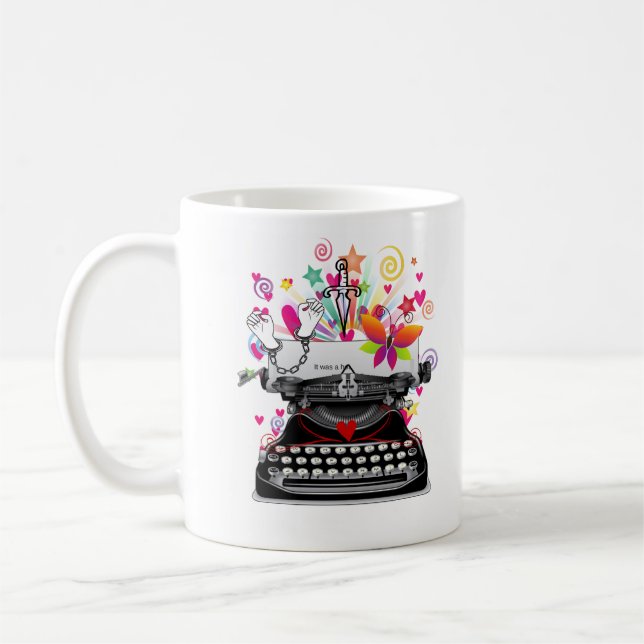 Caneca De Café Escritor no Trabalho Mug NANOWRIMO (Esquerda)