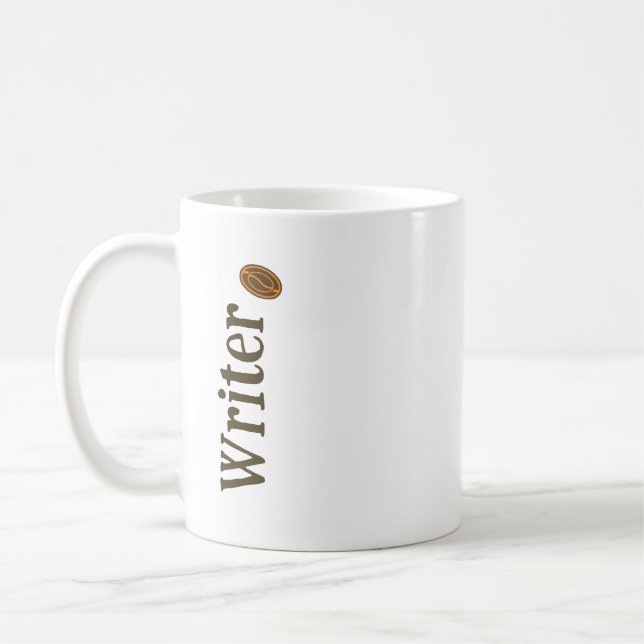 Caneca De Café Escritor Período c/ Café Grãos Escritores Romancis (Esquerda)