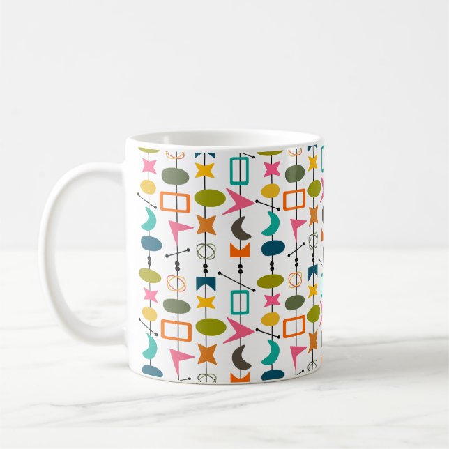 Caneca De Café Escritores Modernos do Médio do século duplo (Esquerda)