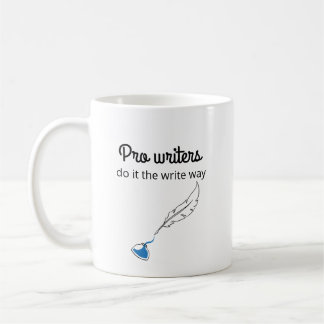 Caneca De Café Escritores profissionais fazem isso do modo de gra
