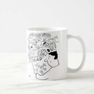 Caneca De Café Escritório de Plano Aberto - O Homem precisa de um
