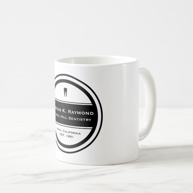 Caneca De Café Escritório dentário (Frente Esquerda)