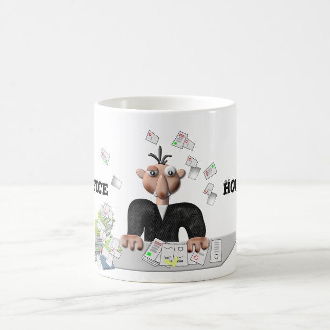 Caneca De Café Escritório em casa, Personalizado (Centro)