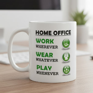 Caneca De Café Escritório Engraçado em Casa