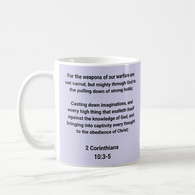 Caneca De Café Escritura Bíblica  (Esquerda)