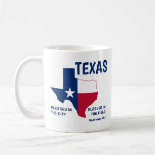 Caneca De Café Escritura Cristã de FLAG, do TEXAS STATE, abençoad