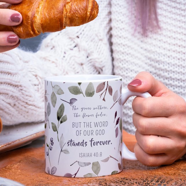 Caneca De Café Escritura de Padrão de Folha de Cobra Cristã (Criador carregado)
