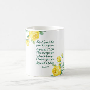 Caneca De Café Escritura Floral Elegante 29:11