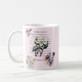 Caneca De Café Escritura Pense nestas Coisas
