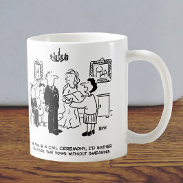 Caneca De Café Escrivão pedir para Bridegroom parar de jurar