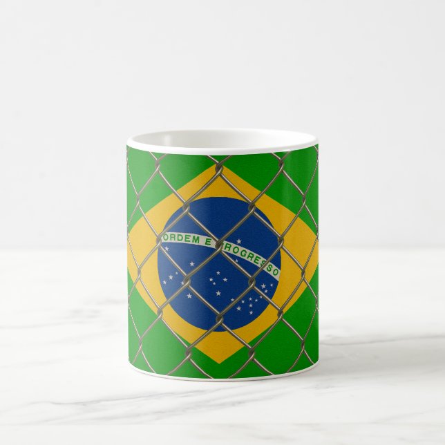 Caneca De Café Escudo da Bandeira do Brasil (Centro)