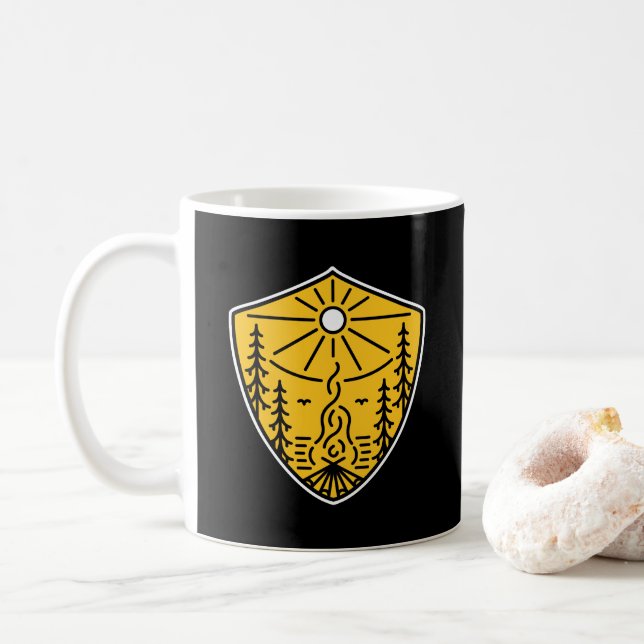 Caneca De Café Escudo da Natureza (Com Donut)