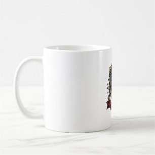 Caneca De Café Escudo de Batalha Patriótico 1776 Símbolo Inspirad