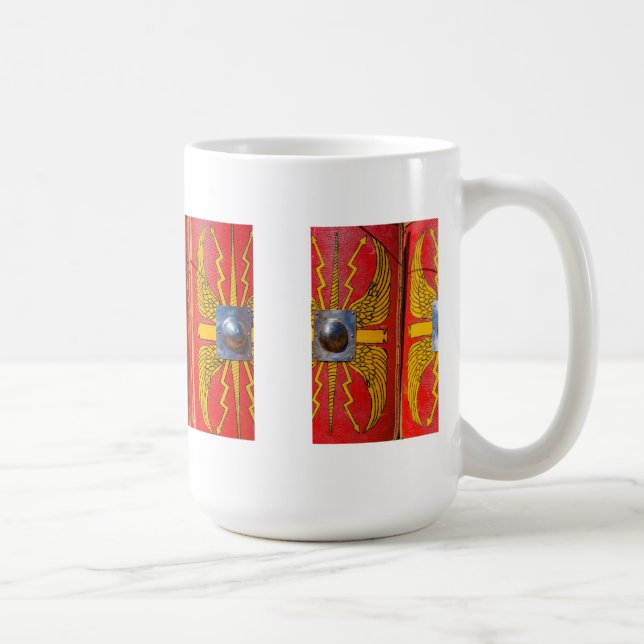 Caneca De Café Escudo Militar Romano - Scutum (Direita)