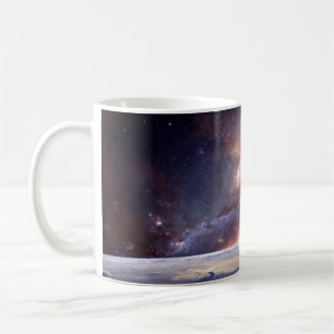 Caneca De Café Escuro do cosmos infinito da Galáxia