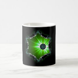 Caneca De Café Esfera Energética Através Do Portal Fratural