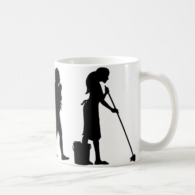 Caneca De Café Esfregando o assoalho (Direita)