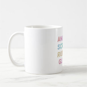 Caneca De Café Esfregões De Animais E Luvas De Borracha