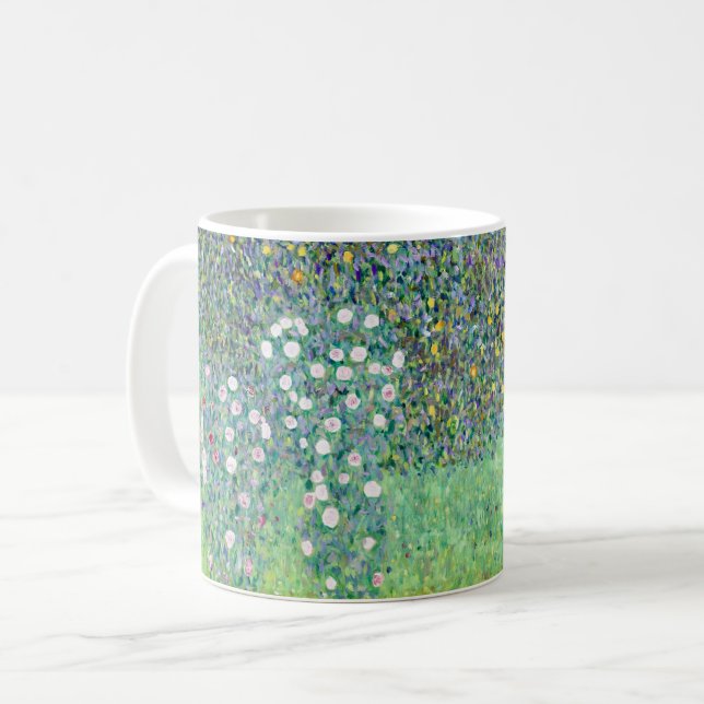Caneca De Café Esfregões Sob As Árvores, Gustav Klimt (Frente Esquerda)