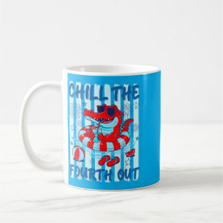 Caneca De Café Esfrie o Quarto Fora Piada Patriótico Jacaré 4º