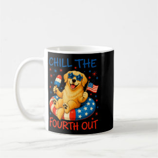 Caneca De Café Esfrie O Quarto Golden Retriever Patriótico