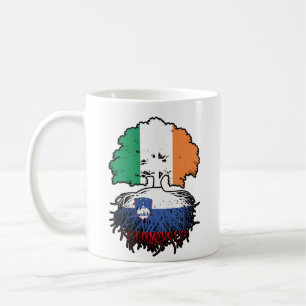 Caneca De Café Eslovênia Irlanda Irlanda, Irlanda, Árvore Bandeir