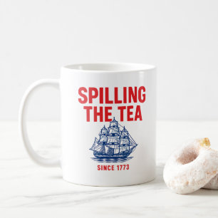 Caneca De Café Esmagamento Do Chá Desde 1773 Julho Professor De H