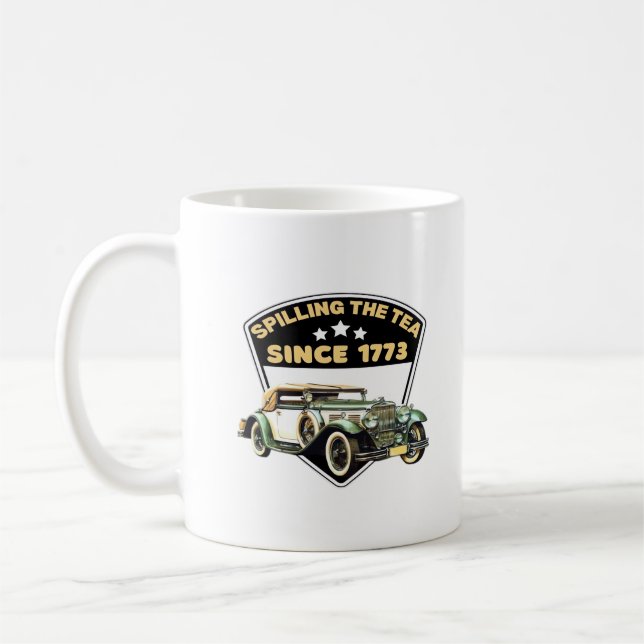Caneca De Café Esmagamento Do Chá Desde 1773 Premium (Esquerda)