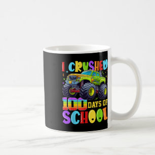 Caneca De Café Esmagei 100 Dias De Caminhão Monstro De Crianças D