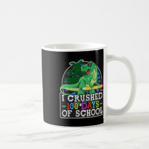 Caneca De Café Esmagei 100 Dias De Dinossauro E T-r De Meninos Es