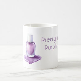 Caneca De Café Esmalte Roxo Bonito