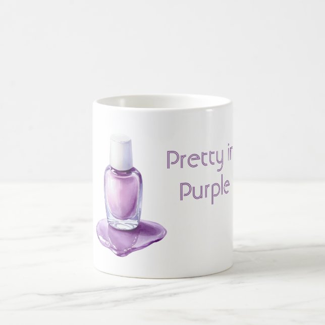 Caneca De Café Esmalte Roxo Bonito (Centro)
