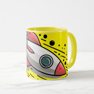 caneca de café espacial