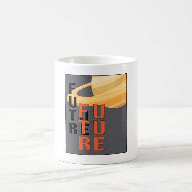 Caneca De Café Espaço de Ficção Científica Ufo Alienígena Gift En (Centro)