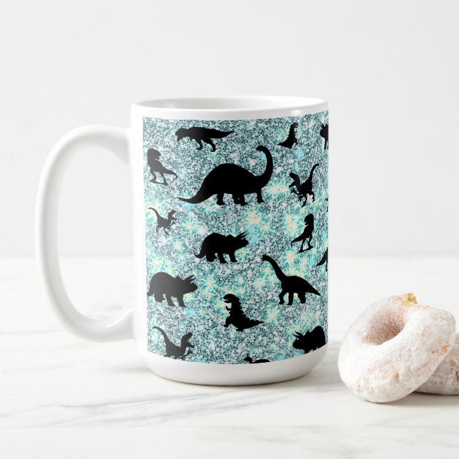 Caneca De Café espaço de galáxias com gradiente de baleia de tuba (Com Donut)
